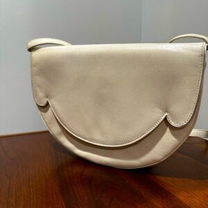 Charles Jourdan Cream Modern Shoulder Bag